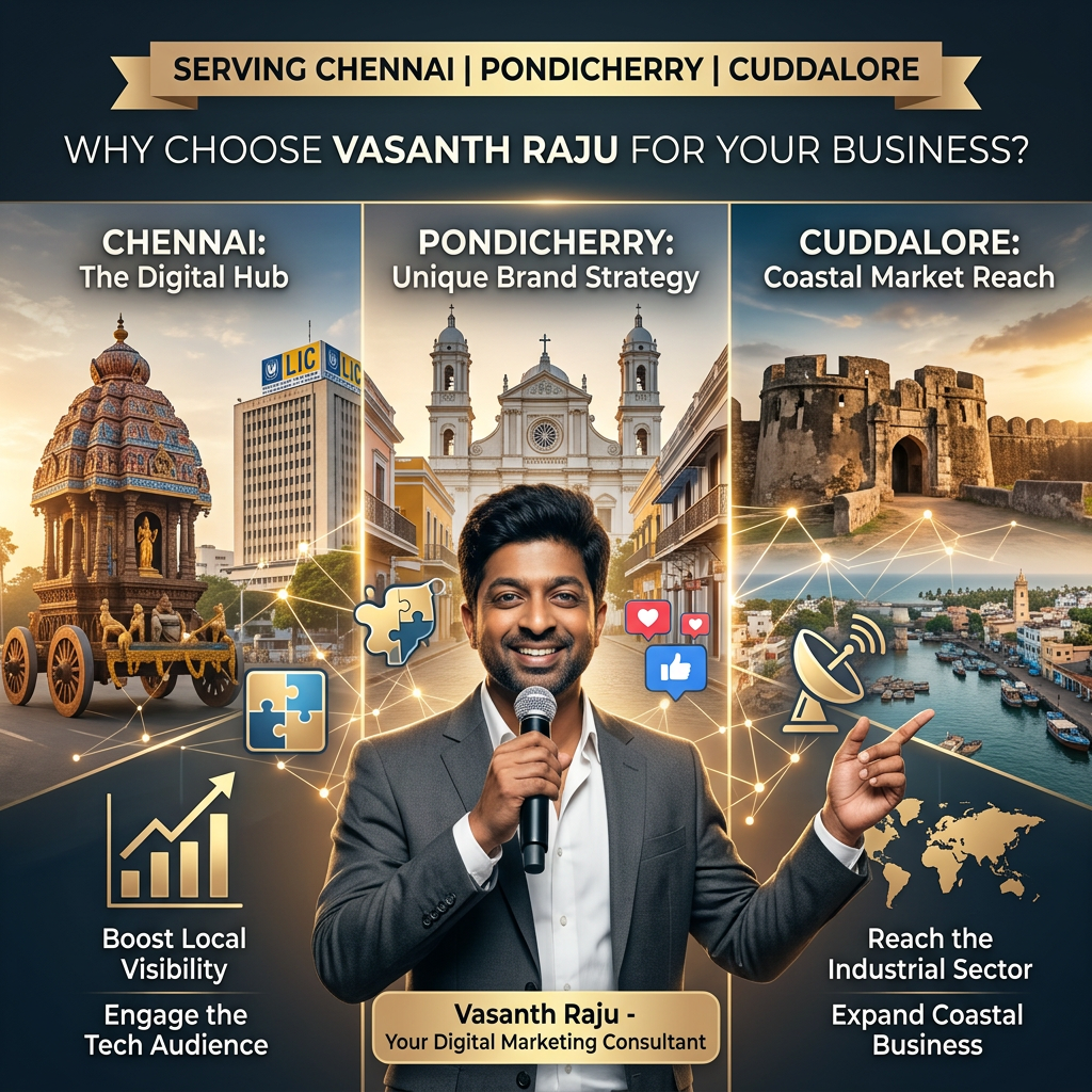 Why Choose Vasanth Raju as Your Digital Marketing Consultant in Chennai, Pondicherry & Cuddalore? 